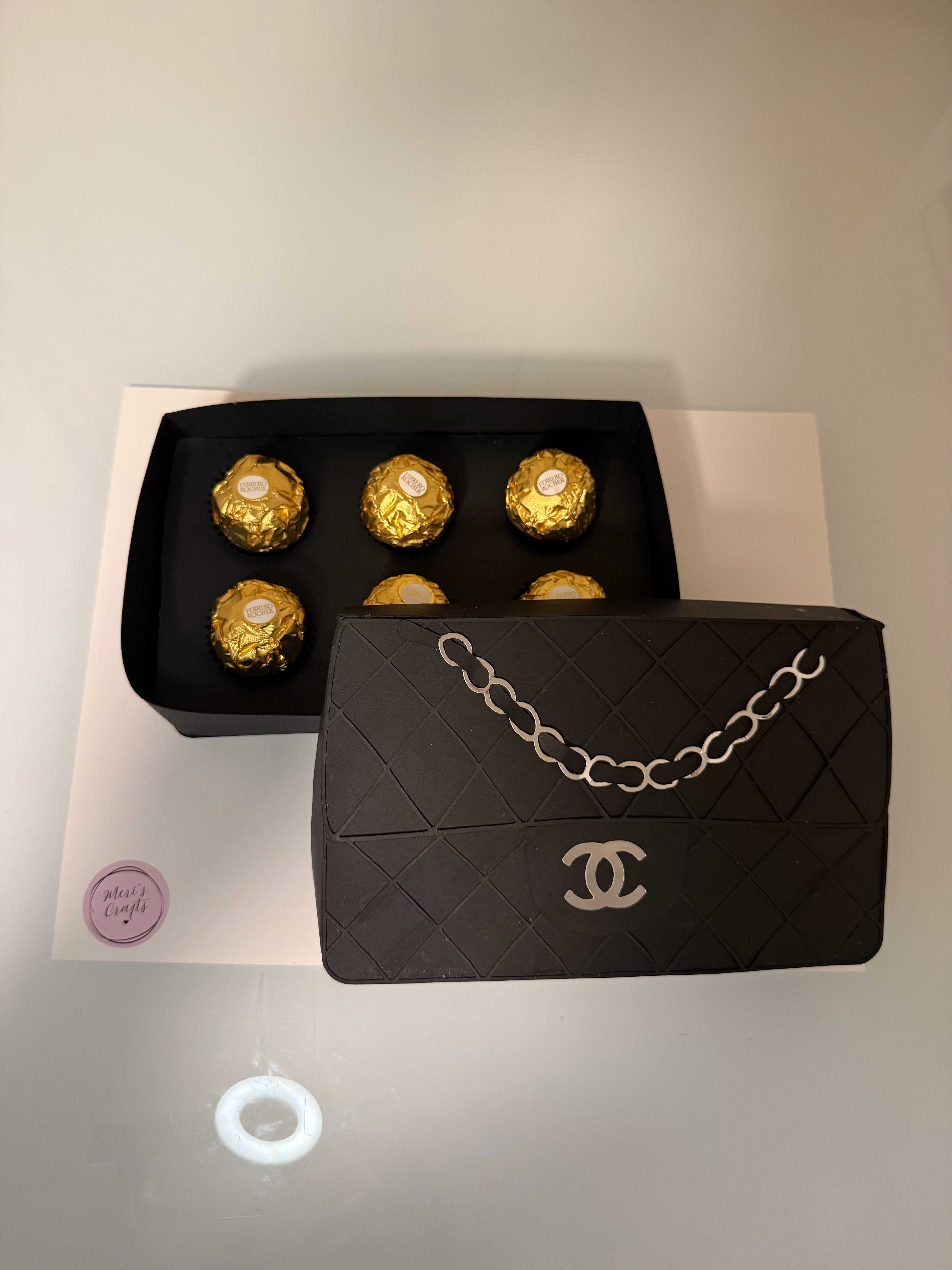 Black bag purse box